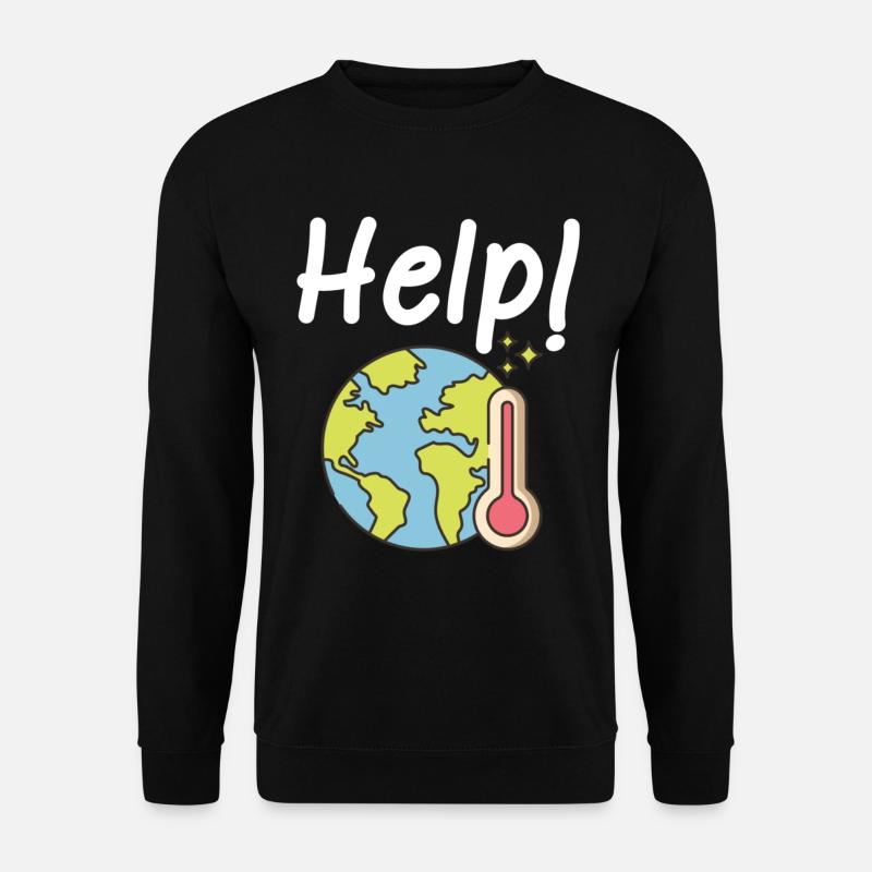 Climate change Climate protection - Unisex Sweatshirt - black