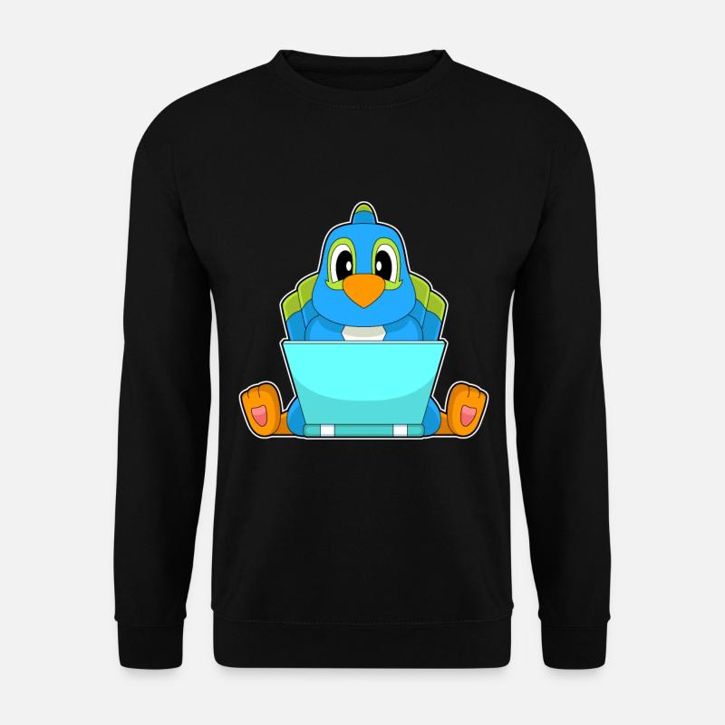 Parrot Laptop - Unisex Sweatshirt - black