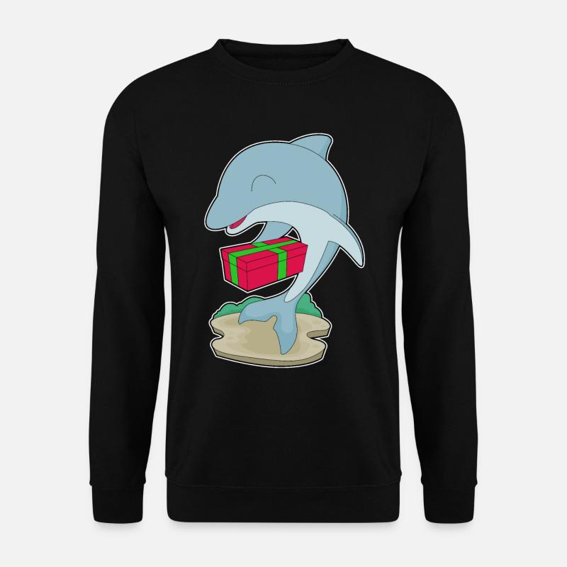 Forfait Noël Dauphin - Sweat-shirt Unisexe - noir