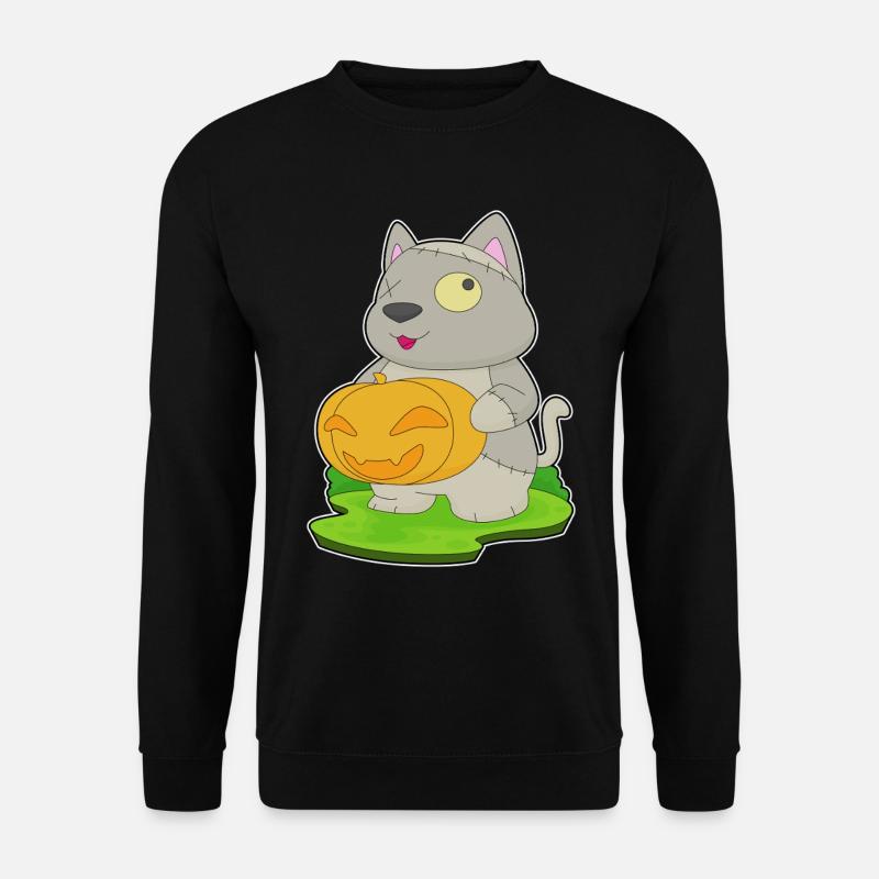 Cat Halloween Zombie - Unisex Sweatshirt - black