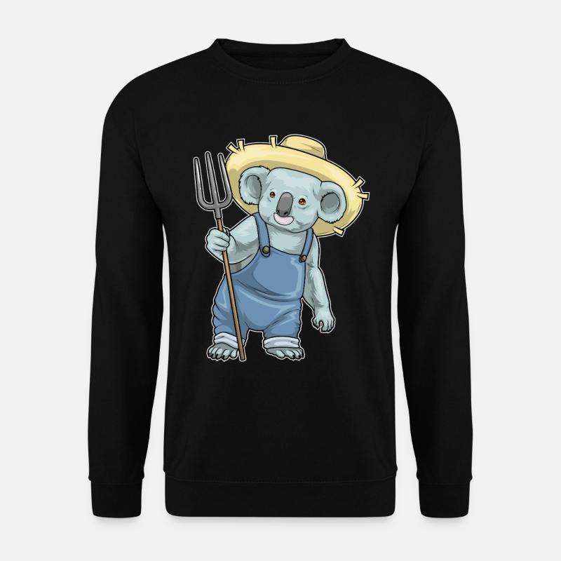 Fourche Koala Farmer - Sweat-shirt Unisexe - noir