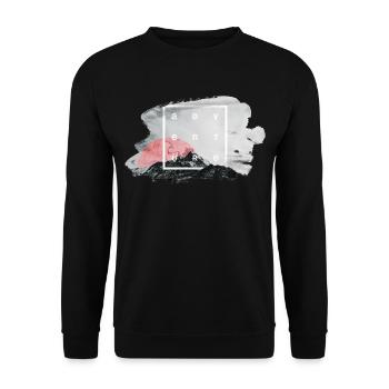 ADVENTURE - Unisex Sweatshirt - black - Front - Alina (178cm) & Michal (187cm)