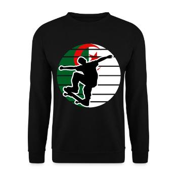 Skateboard Algérie - Sweat-shirt Unisexe - noir - Devant - Alina (178cm) & Michal (187cm)