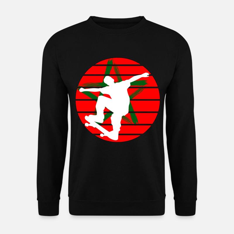Skateboard Maroc - Sweat-shirt Unisexe - noir