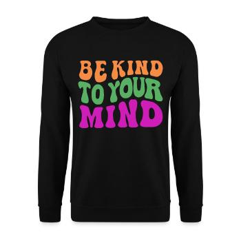 Soyez gentil avec votre - Sweat-shirt Unisexe - noir - Devant - Alina (178cm) & Michal (187cm)