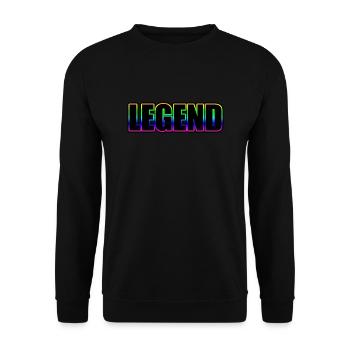 Legend - Unisex Sweatshirt - black - Front - Alina (178cm) & Michal (187cm)