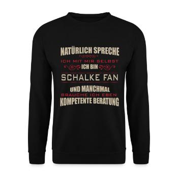 Schalke Design pour les vrais fans ! - Sweat-shirt Unisexe - noir - Devant - Alina (178cm) & Michal (187cm)