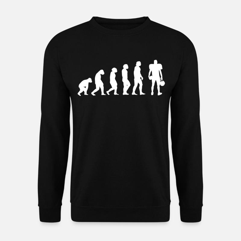 Football Evolution - Unisex Pullover - Schwarz