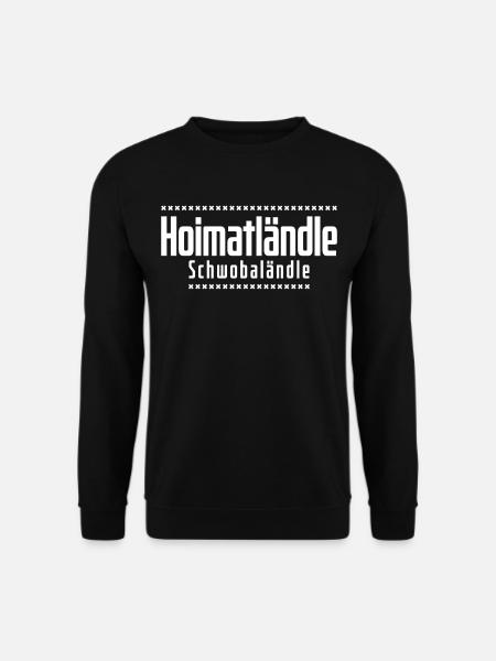 Hoimatländle Schwobaländle Schwaben Heimatstadt - Unisex Pullover - Schwarz