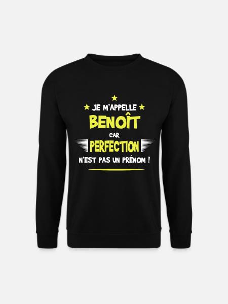 Benoît cadeau humour et drôle - Sweat-shirt Unisexe - noir