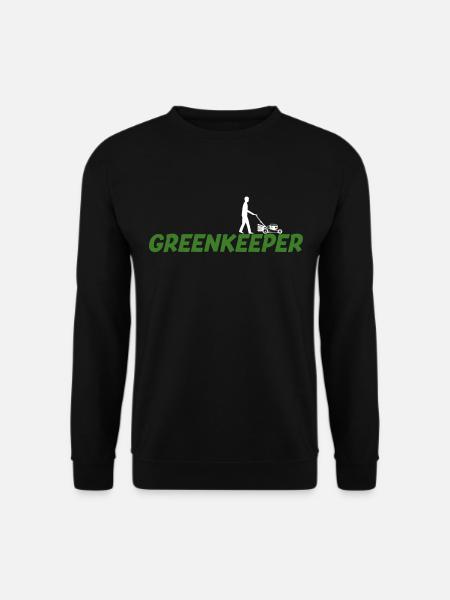 Greenkeeper Rasenmäher Gärtner Geschenkidee - Unisex Pullover - Schwarz