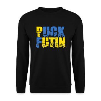 Puck Futin - Unisex Sweatshirt - black - Front - Alina (178cm) & Michal (187cm)