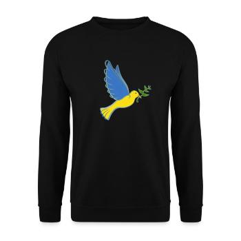 Soutenez l’Ukraine avec Je soutiens l’Ukraine - Sweat-shirt Unisexe - noir - Devant - Alina (178cm) & Michal (187cm)