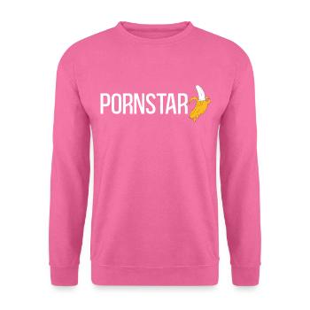 Pornstar Porno Star Erotik Banane - Unisex Pullover - Pink - Vorne