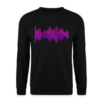 Égaliseur Musique Dj - Sweat-shirt Unisexe - noir - Devant - Alina (178cm) & Michal (187cm)
