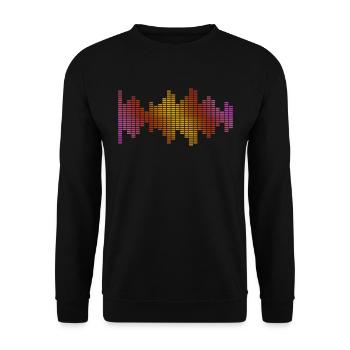 Égaliseur Musique Dj - Sweat-shirt Unisexe - noir - Devant - Alina (178cm) & Michal (187cm)