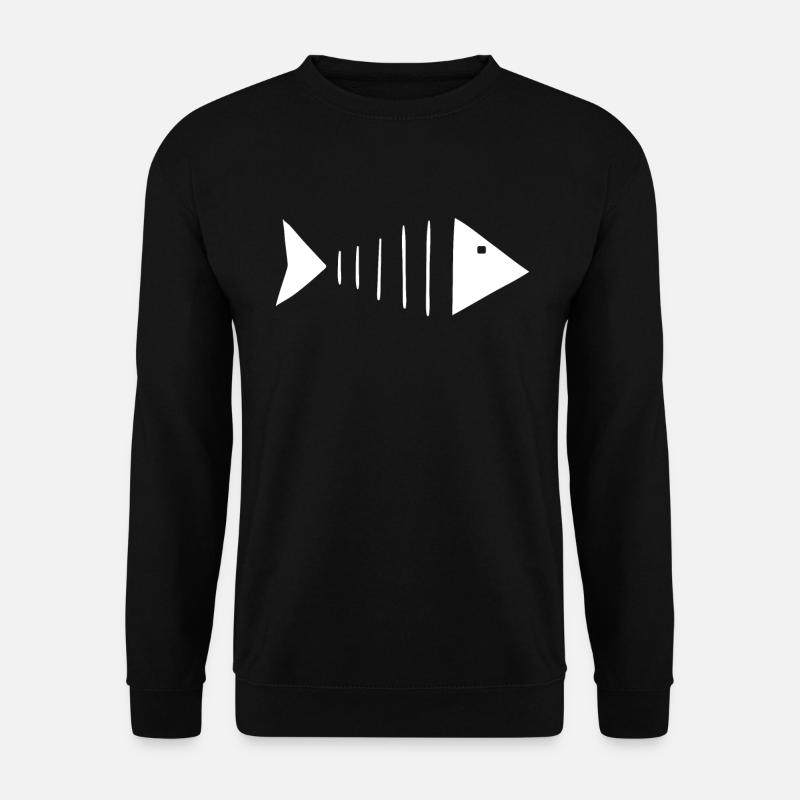 Fish Angler Fischer - Unisex Sweatshirt - black