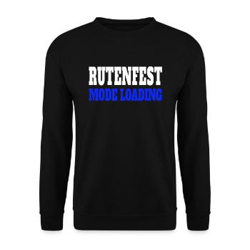 Rutenfest Mode Loading Ravensburg - Unisex Pullover - Schwarz - Vorne - Alina (178cm) & Michal (187cm)
