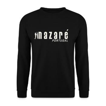 Nazare Surfing Portugal - Sweat-shirt Unisexe - noir - Devant - Alina (178cm) & Michal (187cm)