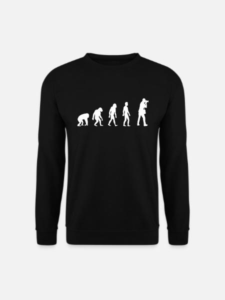 Evolution Photographer Photography Camera - Unisex Sweatshirt - black