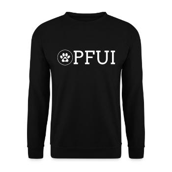 Ugh, Funny Dogs, Sayings, Dog Lovers - Unisex Sweatshirt - black - Front - Alina (178cm) & Michal (187cm)