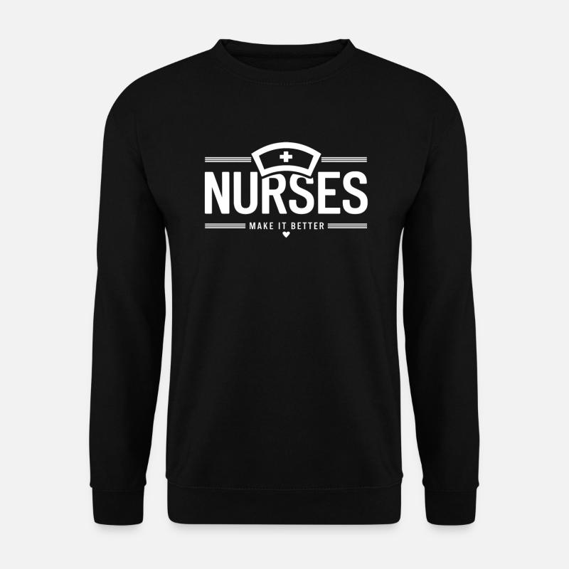Infirmières, infirmière, assistante médicale, citation - Sweat-shirt Unisexe - noir