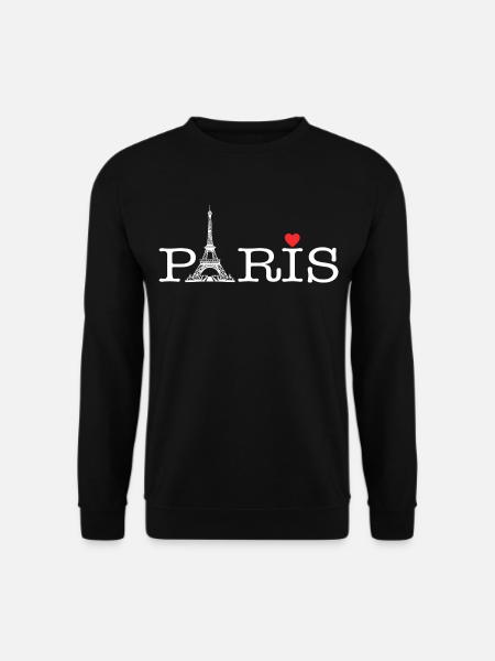 Pariser Liebe - Unisex Pullover - Schwarz
