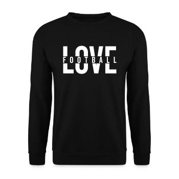 LOVE FOOTBALL USA Football américain - Sweat-shirt Unisexe - noir - Devant - Alina (178cm) & Michal (187cm)