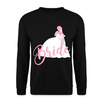 2reborn Bride Bride JGA mariage ladylike rose - Sweat-shirt Unisexe - noir - Devant - Alina (178cm) & Michal (187cm)