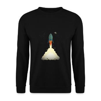 Missile - Sweat-shirt Unisexe - noir - Devant - Alina (178cm) & Michal (187cm)
