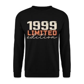 Né en 1999 | Vintage 1999 Anniversaire Rétro - Sweat-shirt Unisexe - noir - Devant - Alina (178cm) & Michal (187cm)