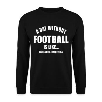 CADEAUX POUR LES JOUEURS DE JEUX DE BALLE DE FOOTBALL AMÉRICAIN DES ÉTATS-UNIS - Sweat-shirt Unisexe - noir - Devant - Alina (178cm) & Michal (187cm)