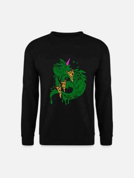 Pizza Dragon - Sweat-shirt Unisexe - noir