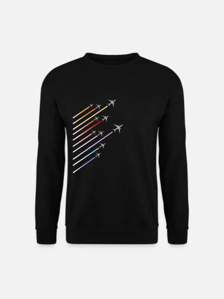 Fly Fly Fly Airport Flughafen Pilot - Unisex Pullover - Schwarz