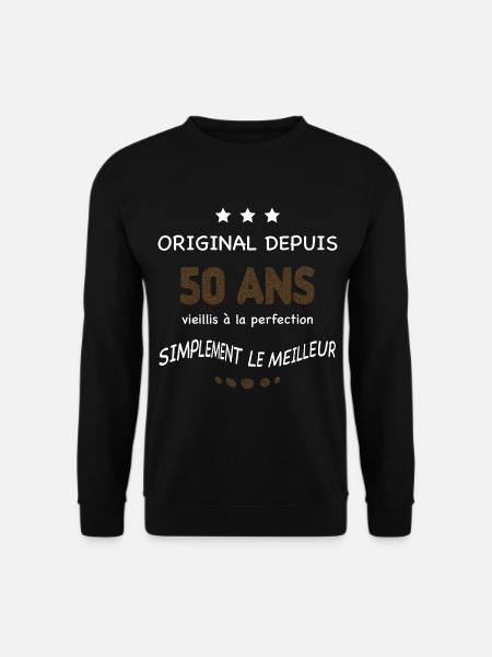 50 ans de perfection - Sweat-shirt Unisexe - noir