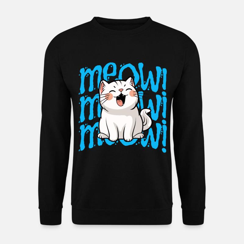 Cat lover - Unisex Pullover - Schwarz