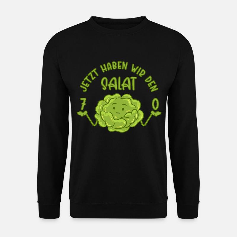 70 Jetzt haben wir den Salat - 70. Geburtstag - Unisex Pullover - Schwarz