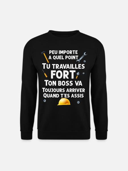 Construction Et Chantier Humour Homme - Sweat-shirt Unisexe - noir