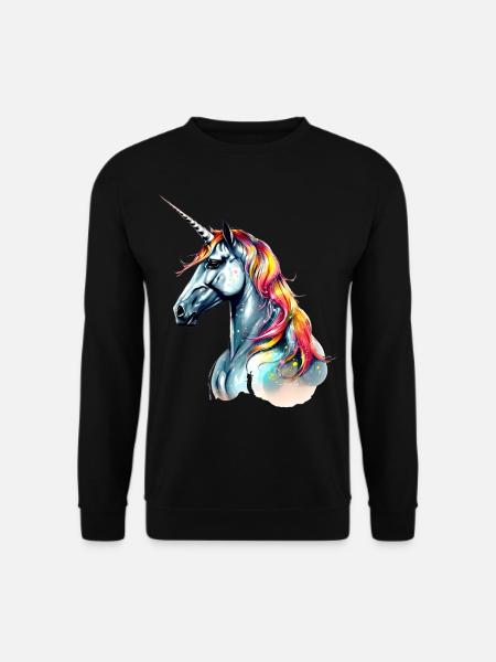 Magical Unicorn Gift Humor Magic Horse - Unisex Sweatshirt - black