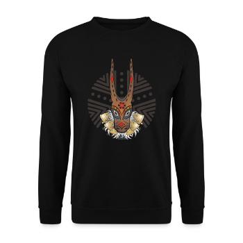 Sardinien auf Bojen - Unisex Pullover - Schwarz - Vorne - Alina (178cm) & Michal (187cm)