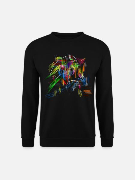 abstrakt - Unisex Pullover - Schwarz