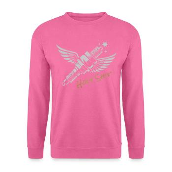 HOLY SHIT Winged Spark Plug - Unisex Sweatshirt - pink - Front
