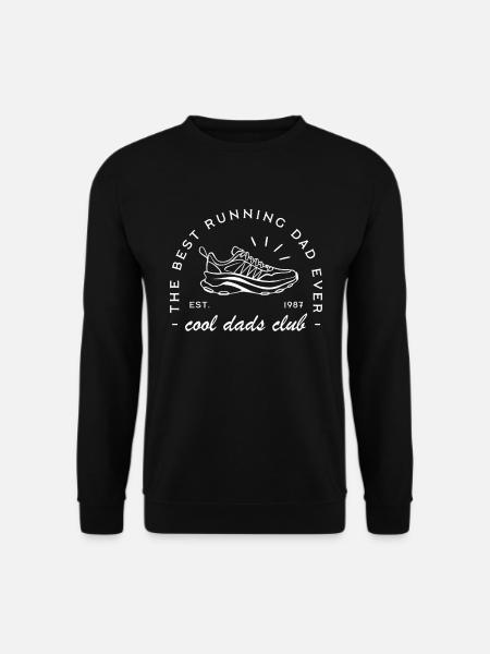 Papa läuft Club Läufer Trail Running Marathonläufer - Unisex Pullover - Schwarz