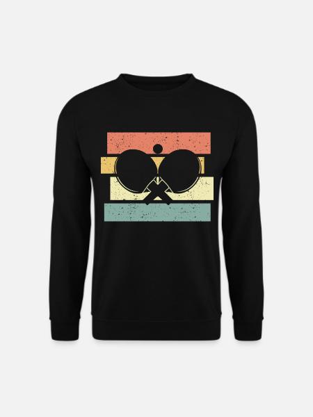 Tischtennis retro vintage - Unisex Pullover - Schwarz