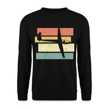 Glisse rétro vintage - Sweat-shirt Unisexe - noir - Devant - Alina (178cm) & Michal (187cm)
