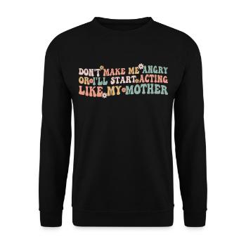 Ich werde nicht als eine Frau in Erinnerung bleiben, die ihren Mund hielt - Unisex Pullover - Schwarz - Vorne - Alina (178cm) & Michal (187cm)