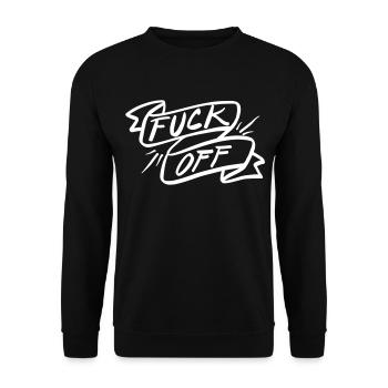 Va te faire foutre! - Sweat-shirt Unisexe - noir - Devant - Alina (178cm) & Michal (187cm)