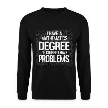 Mathématicien Mathe maths Maths Problèmes - Sweat-shirt Unisexe - noir - Devant - Alina (178cm) & Michal (187cm)