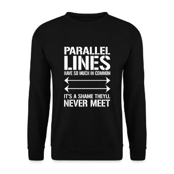 mathematician - Unisex Sweatshirt - black - Front - Alina (178cm) & Michal (187cm)