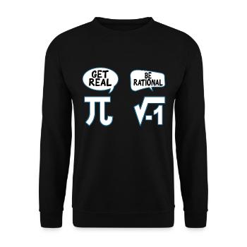 Mathematik - Unisex Pullover - Schwarz - Vorne - Alina (178cm) & Michal (187cm)